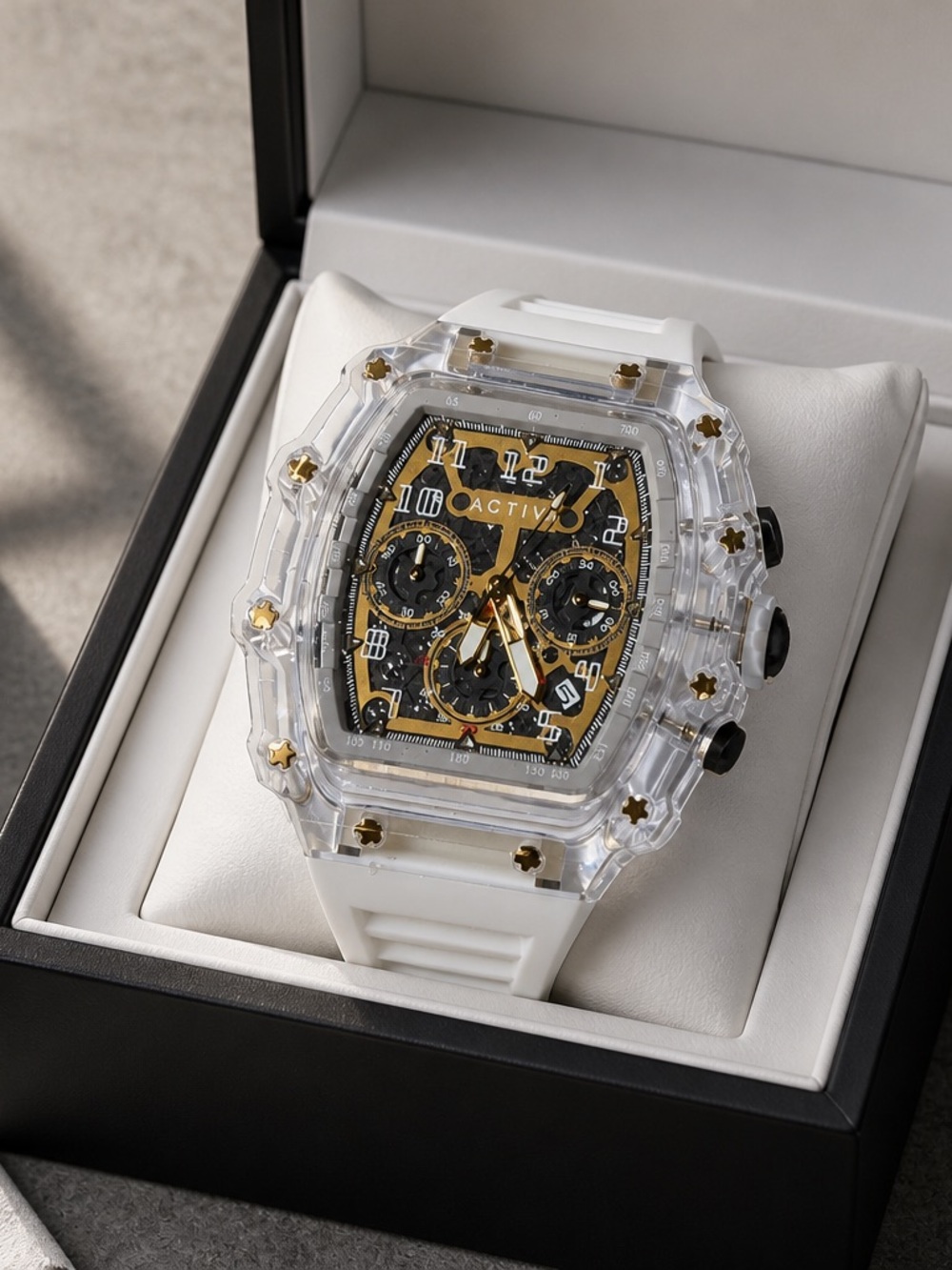 INVICTA ACTIVA FURY X MENS WATCH WITH SKELETON 💀 DIAL🔥🔥🔥 44.3mm $149 now $100👈🏼